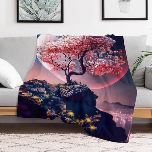 Linge de lit couverture polaire de flannel 130x180cm au style japonais