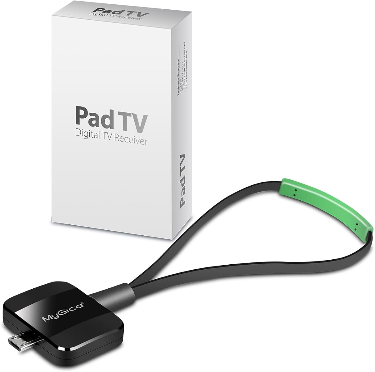MyGica Mirco Tarjeta sintonizadora de TV USB a Tipo C, Ver TV Digital ATSC en Cualquier Lugar, Receptor de TV HD Freeview, sintonizador HDTV Stick inalámbrico Recast, Antena de TV USB para teléfono Android Tablet PC Pad, sin Necesidad de Internet