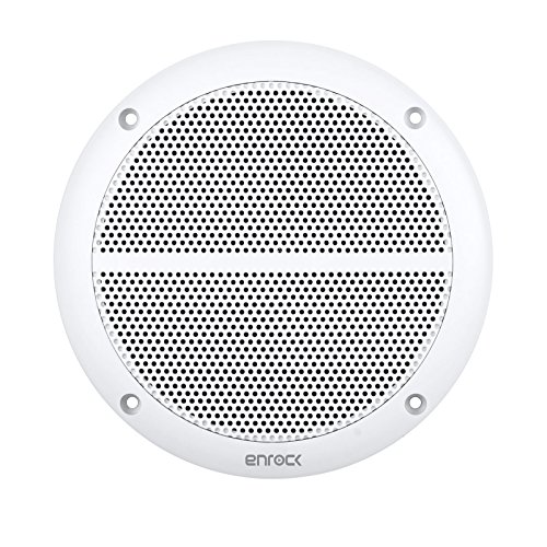 Image of Enrock EM602W 6.5 inch 90 Watt Peak 2-Way Marine Full Range Speakers (White, 3 Pair)