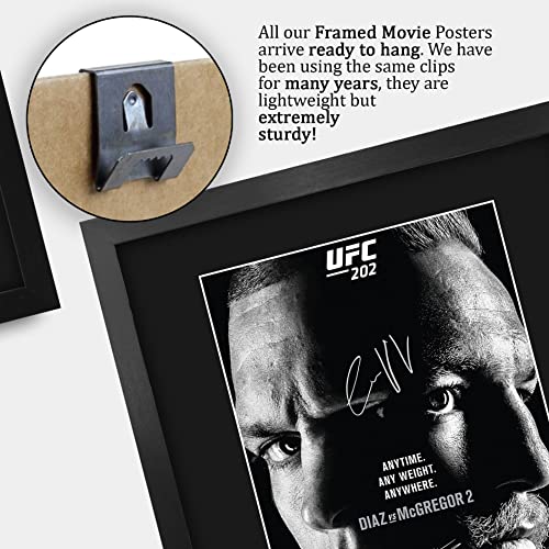 Hwc Trading Framed 11" X 14" Print - Ufc 202 Programme Poster Conor Mcgregor Nate Diaz Signed Gift Mounted Printed Autograph Mma Wrestling Gifts Photo Picture Display #TOP4