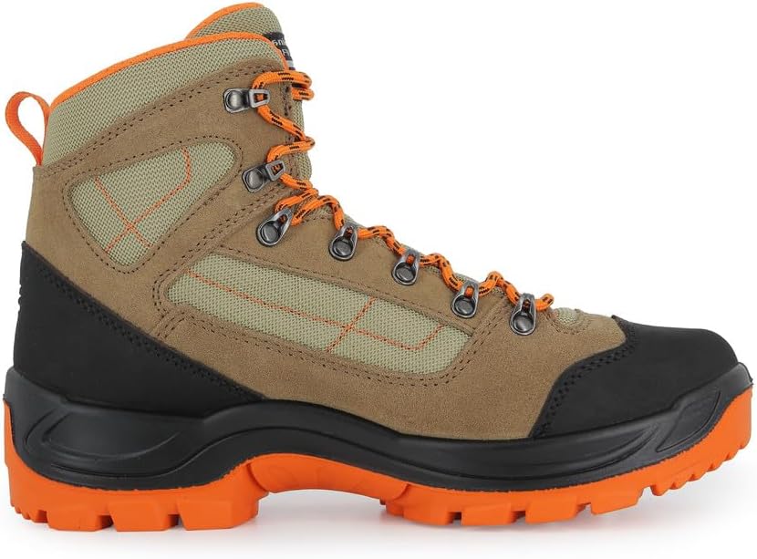 Alpina HENRY Men’s Trekking Boots – Lightweight Mid Cut Hiking Shoes with Leather and Textile Upper, Waterproof Breathable Membrane, Slip Resistant Sole, Comfortable Outdoor Footwear, Made in Europe
