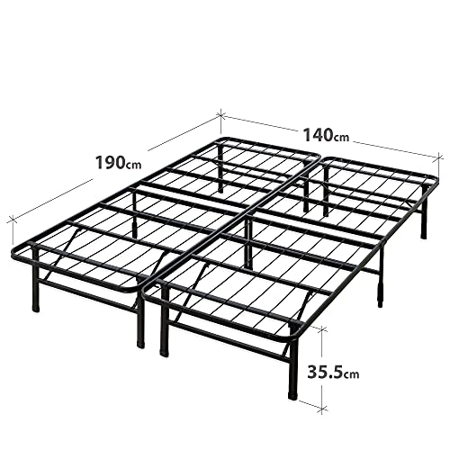 Zinus Shawn SmartBase Platform Bedframe, 35,5 cm, zwart, 140 x 190 x 35,5 cm - Afbeelding 6