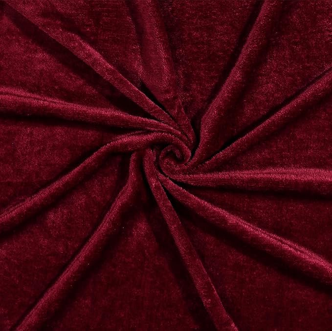 Image of Amazing Super Soft Double Bed Woollen Quilt Cover, 310TC Warm Duvet Cover, Woolen Duvet Cover /Rajai Cover /Blanket Cover /Quilt Cover King Size=90x100 Inches, Winter Blanket Cover (Maroon)