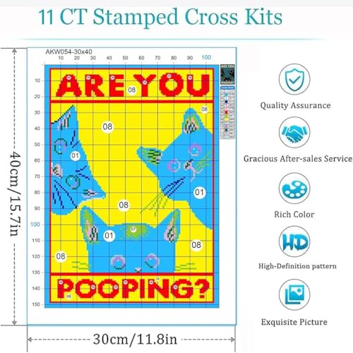 Image of Eiazuiks Stamping Cross Stitch Kit,Sea Turtle Counting Cross Stitch Kit for Adult Beginners, Full Line DIY Stitching Kit for Home Decor Cross Stitch Patterns 12x16 inches