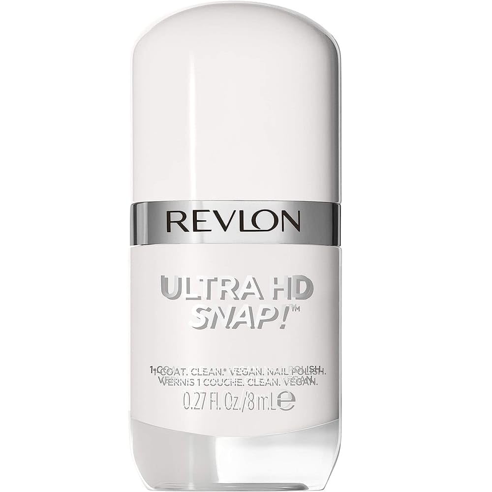 Revlon - Ultra HD Snap, Esmalte de Uñas, Alta Cobertura en 1 sola Pasada, Secado Rápido, con Manteca de Karité, de Textura Ligera, Fácil de Aplicar, Tono 001, Early Bird - 8 ml