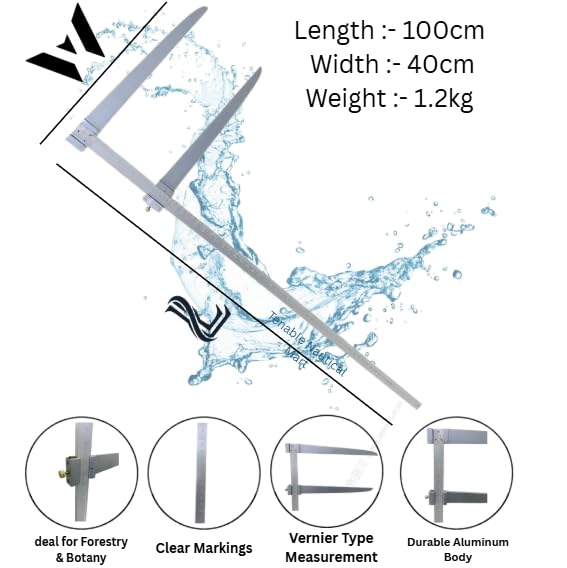 Aluminium Forest Caliper Forest Girth Caliper - Tree Caliper - Girth Caliper - 1 Meter Premium Quality by Tenable nautical mart - Image 3 thumbnail
