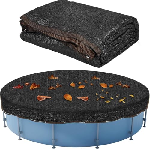 28ft Round Leaf Net Pool Covers for Above Ground Pool - 28 Feet Winter Cover Mesh Cover29.5ft Mesh Swimming Pool CoverPool Safety Net Fits 28FT Above Ground Pool Cover Size: 29.5 X 29.5 FTSquare