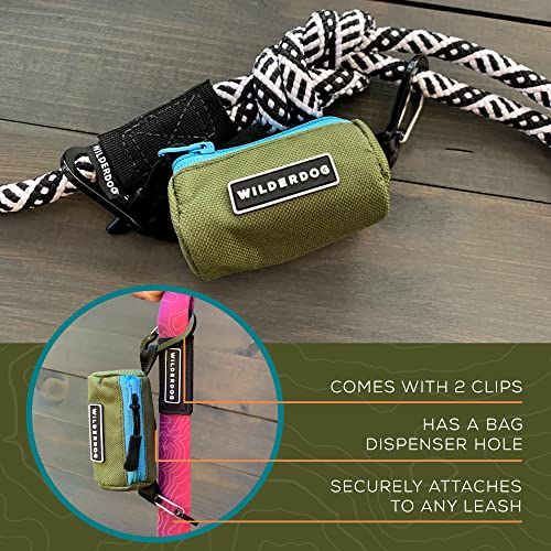 Image of Wilderdog Dog Poop Bag Holder - Dark Green