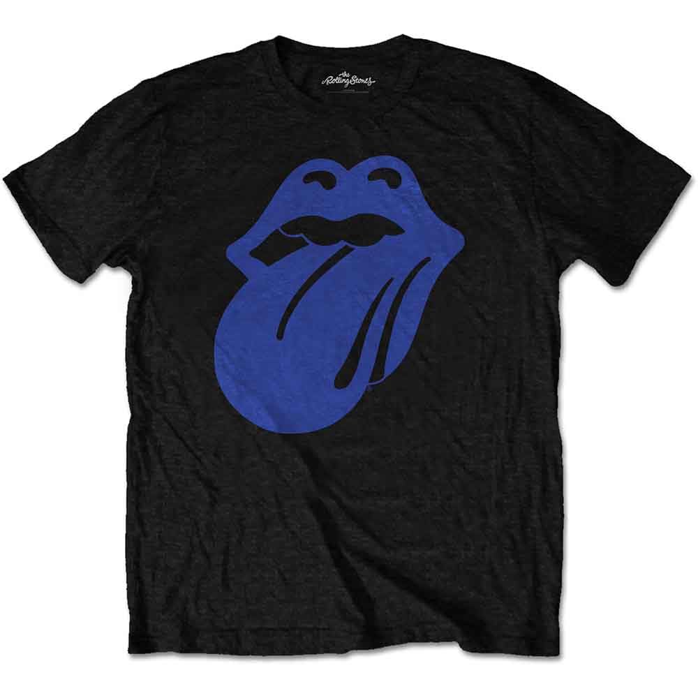 Rockoff Trade Men's The Rolling Stones Blue & Lonesome 1972 Logo T-Shirt, Black, Large