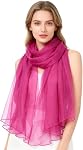 K-Elewon Solid Color Silk Feeling Scarf Fashion Scarves Wrap Long Lightweight Shawls for Women SK08