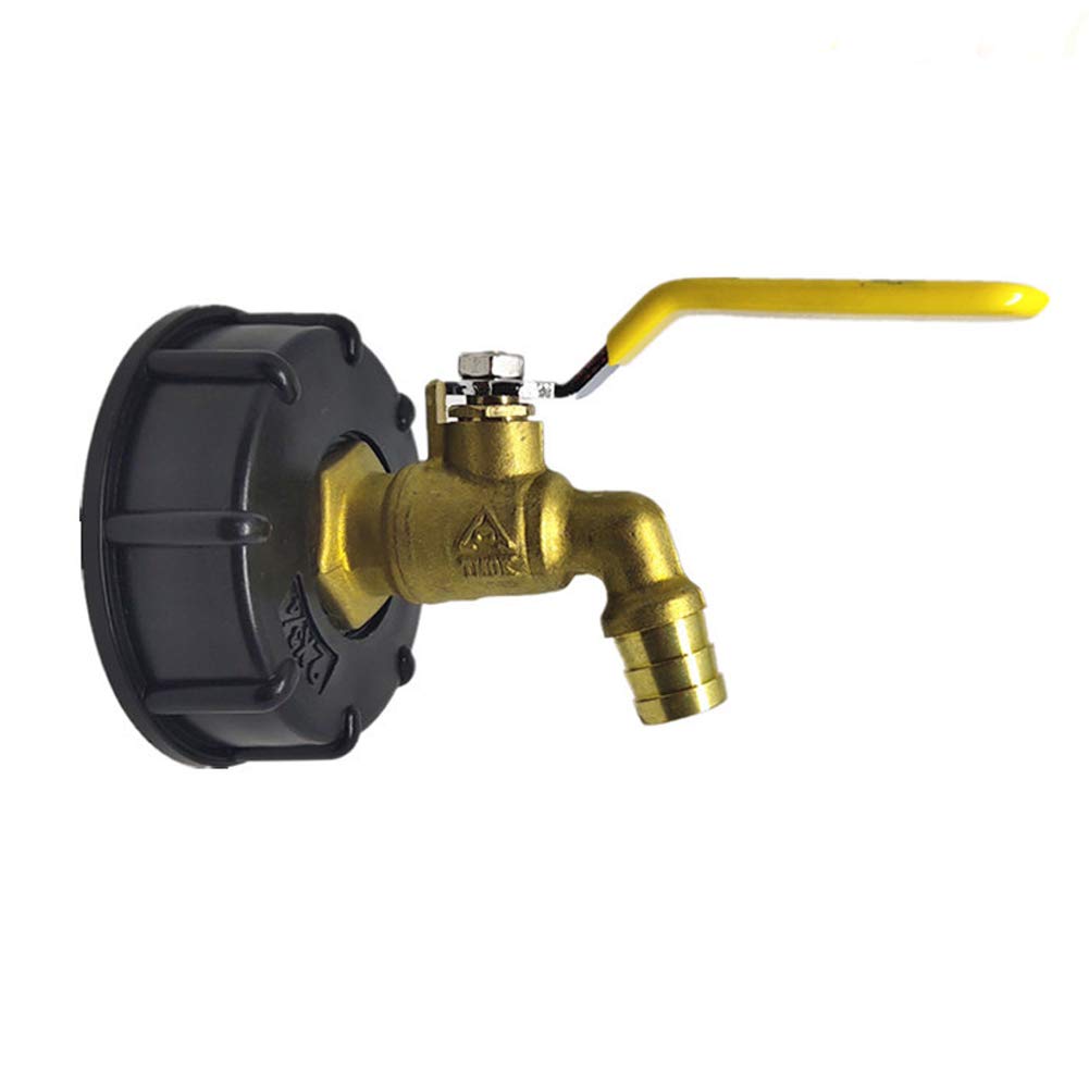 Toolstar Multi Ibc Adapter, 1000 Liter Tank Adapter Ibc Tank Adapter S60x6 To Brass Garden Tap 12Mm Thread Brass Hose Connector For Oil Fuel Water
