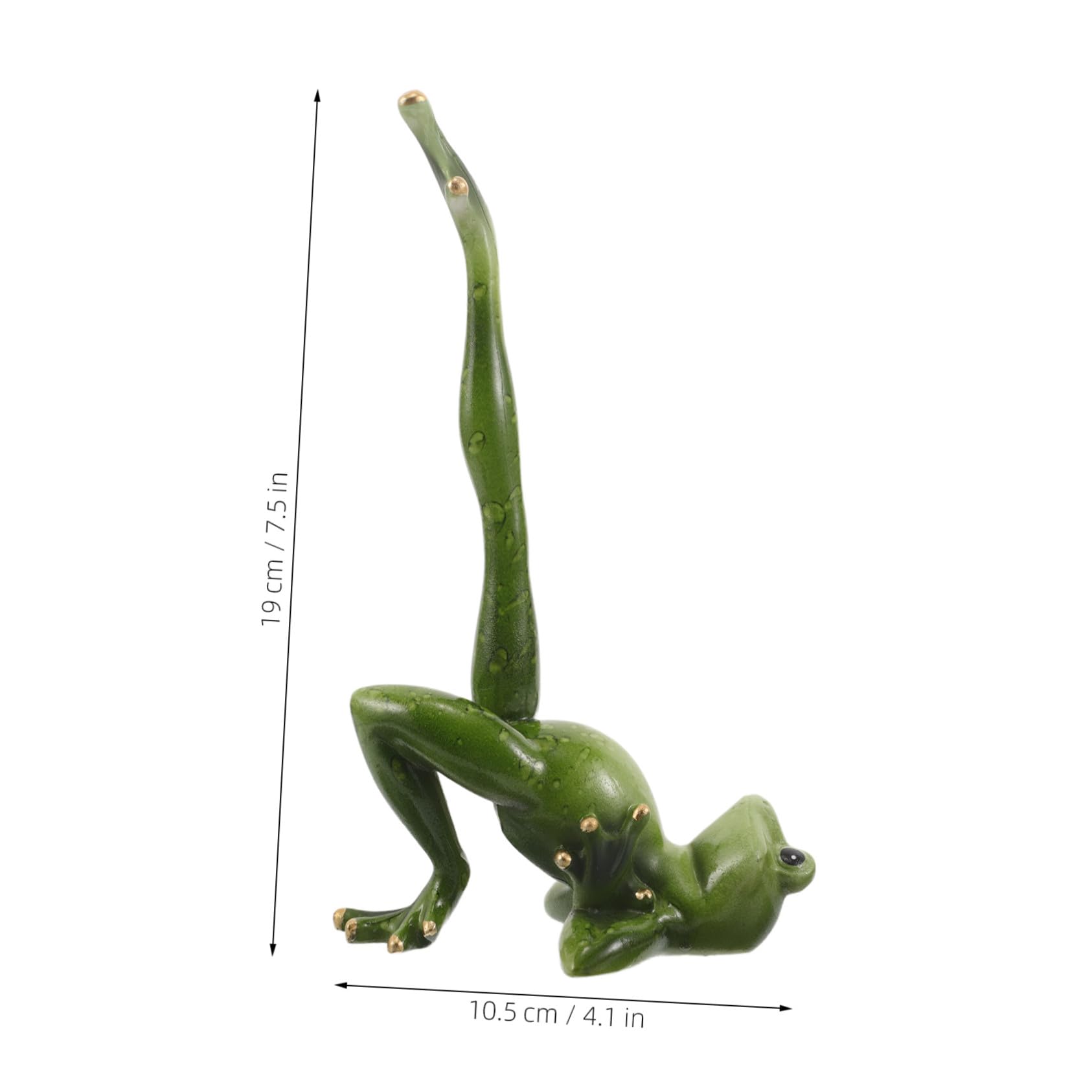 Gatuida 2 Piezas Estatuas de Rana de Resina para Yoga Figuritas Decorativas Creativas para Escritorio Oficina Jardín y Patio Esculturas Divertidas para Ambiente Zen y Meditación