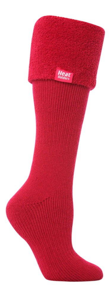 Heat Holders Women's Red - Winter Thermal Boot Socks In 4 Colours 4-8 Uk 37-42 Eur (4-8 Uk, )