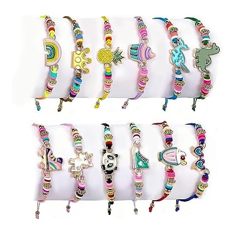 Set of 12 Adjustable Cartoon Bracelets Cover