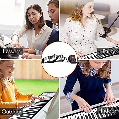 HMTOHL Clavier Portable Piano Roll Up 88 Touches Clavier Électronique Flexible Silicone - Les Beatles, Paul McCartney, John Lennon, RIngo Starr, George Harrison HMTOHL Clavier Portable Piano Roll Up 88 Touches Clavier Électronique Flexible Silicone – Image 4