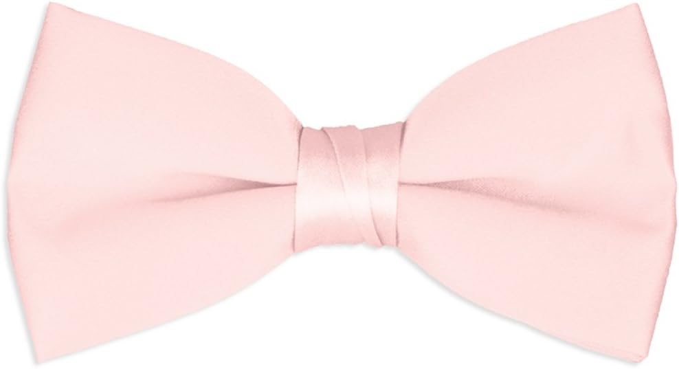 DapperLads Little Boys' Solid Color Banded Satin Bow Ties/Bowties