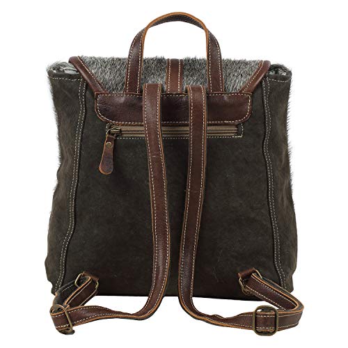 Myra Bag Stella Upcycled Canvas & Cowhide Leather Backpack S-15903