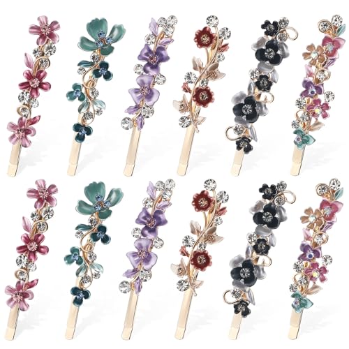 Épingles à cheveux fleurie anti-oxydation Abaodam en alliage durable