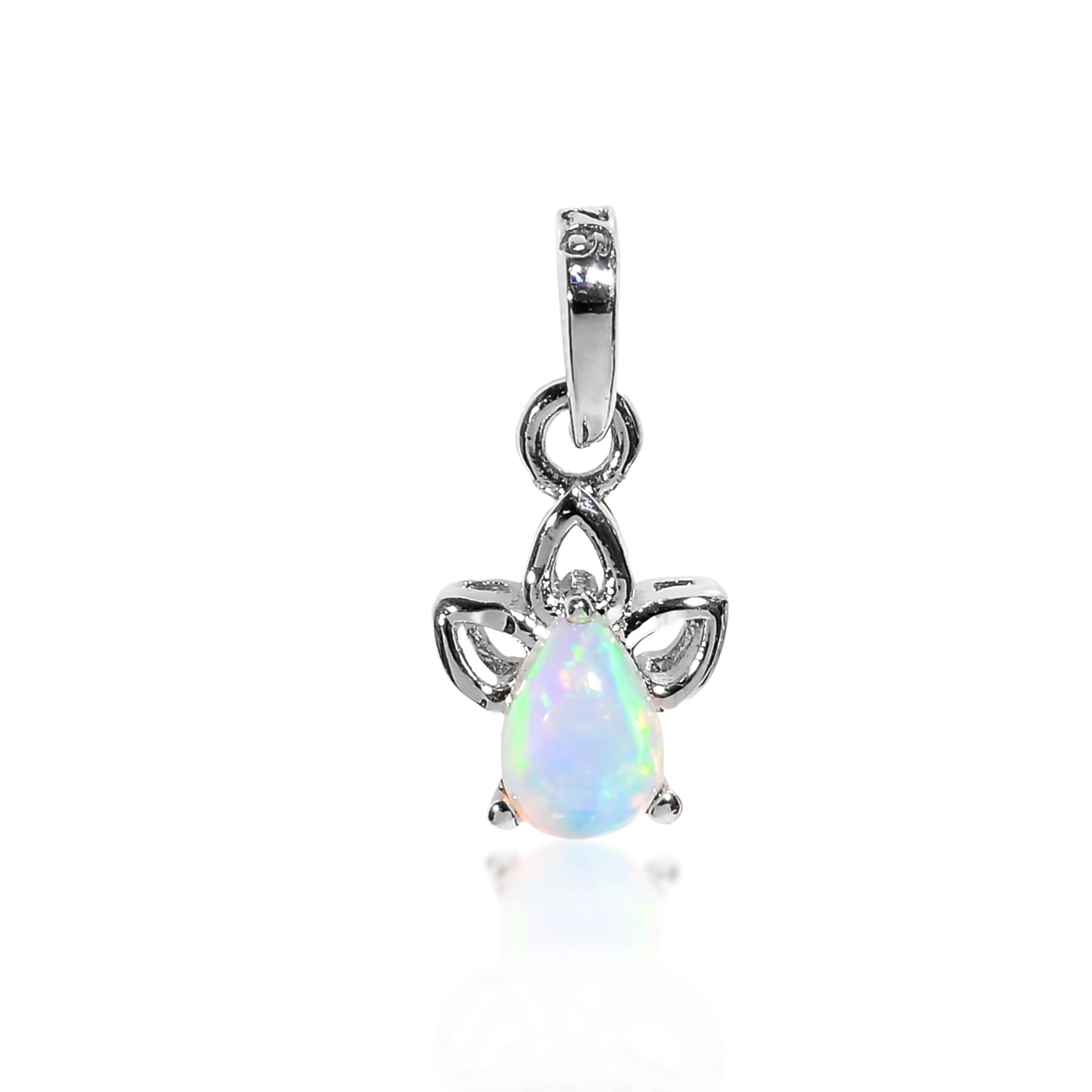 Pendentif opale éthiopienne et argent 925, un bijou d'exception - 7