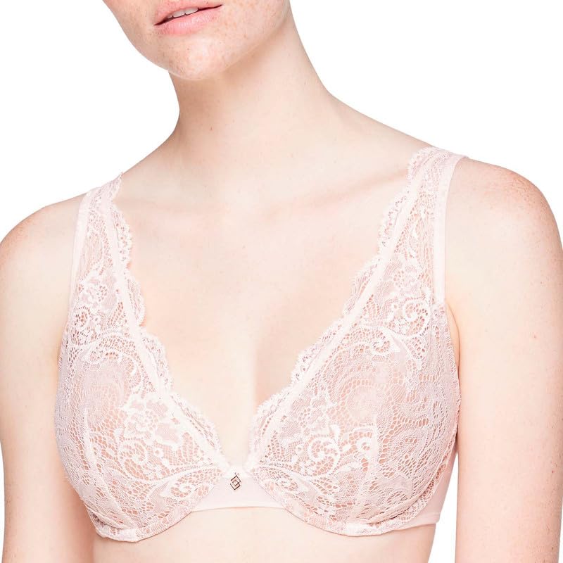 ThirdLoveLace Contour Plunge Bra Made for All-Day Wear, Adjustable Straps  with Comfortable Underwire Support, Bras for Women