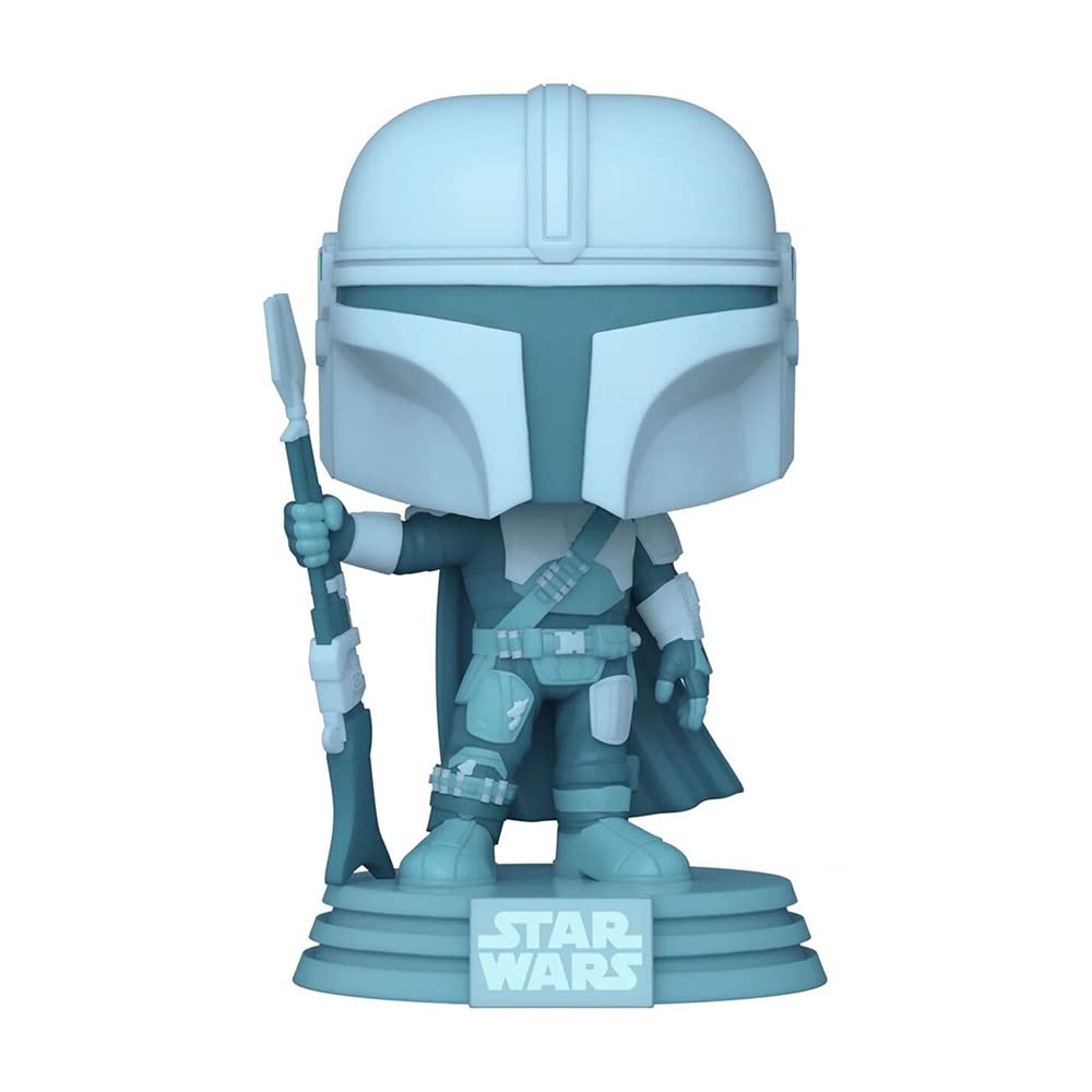 Amazon.com: Funko Pop! The Mandalorian Glow in The Dark Exclusive : Toys &  Games