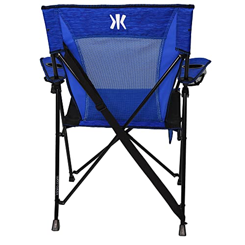 Kijaro Enjoy Versatile Folding Sports, Outdoor Chair & Lawn Chair, Dual Lock Feature, Maldives Blue - Heathered Print #TOP4