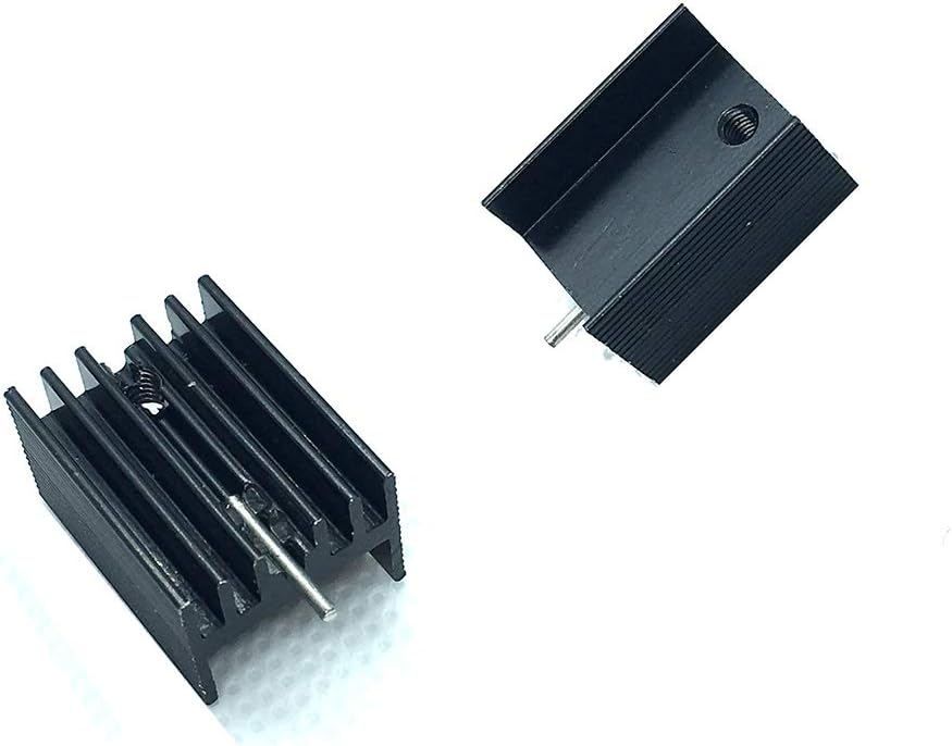 New Product TO-220 Heatsink Kit,TO220 Heatsink + Insulator/Mounting Kits (TO220 Heat Sink +Screw+Insulator Rubberized Silicone) for LM78XX Voltage Regulator, MOSFET Transistor 20mmx15mmx11mm 12 Pack Crazy Deals TO-220 Heatsink Kit,TO220 Heatsink + Insulator/Mounting Kits (TO220 Heat Sink +Screw+Insulator Rubberized Silicone) for LM78XX Voltage Regulator, MOSFET Transistor 20mmx15mmx11mm 12 Pack