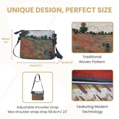 Image of Signare Tapestry Crossbody Bag Sling Shoulder Purse for Women