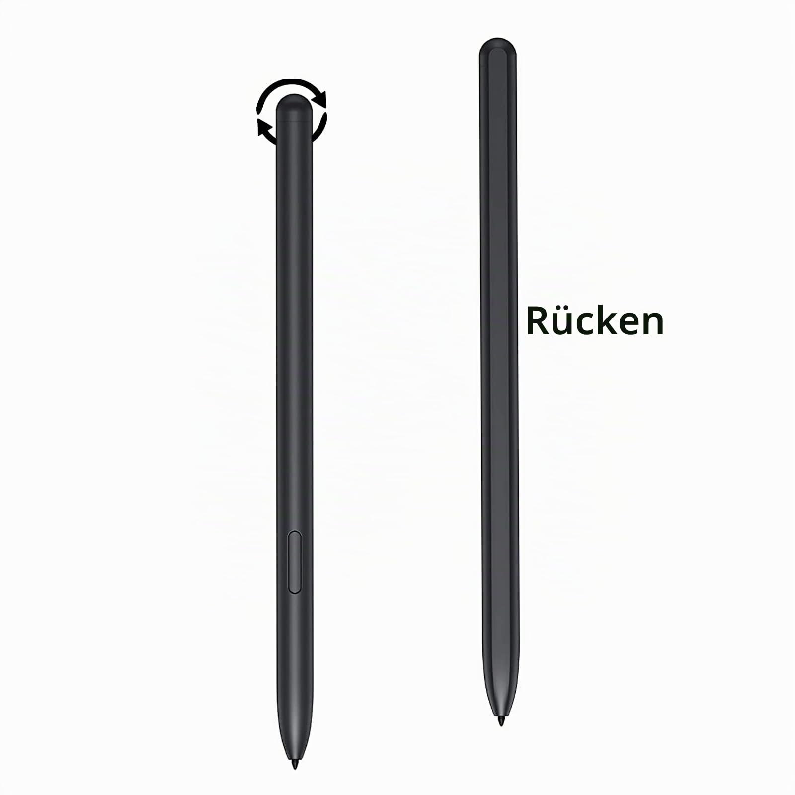 Ersatz-Eingabestift für Samsung Galaxy Tab S7, Tab S7 FE SM-T730, SM-T733, SM-T736B,Tab S7 FE S Pen Ersatz Stift+ Spitzen/Federn-ohneBluetooth (Mystisches Schwarz)