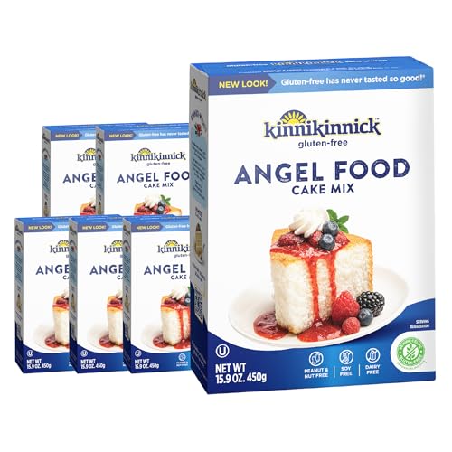 Kinnikinnick - Angel Food Cake Mix - Gluten Free, Allergy Friendly Cake Mix - 15.9 oz. Boxes - 6 Pack