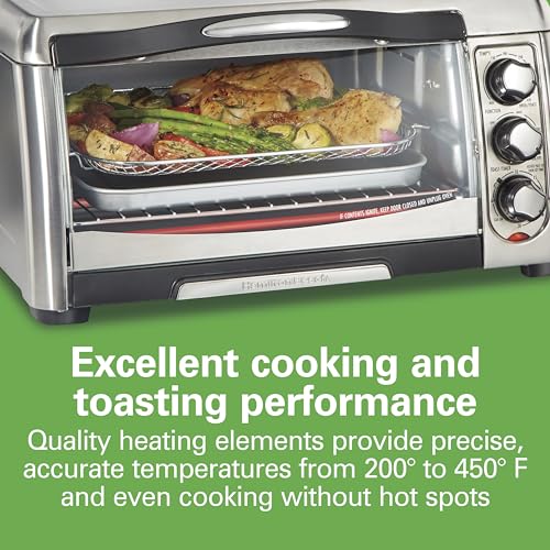 Hamilton Beach Sure-Crisp Air Fryer Toaster Oven, Stainless Steel, 6-Slice Countertop Oven, 1400W, Fits 12" Pizza, Air Fry, Bake, Broil & Toast, 31323 by Hamilton Beach - Image 7