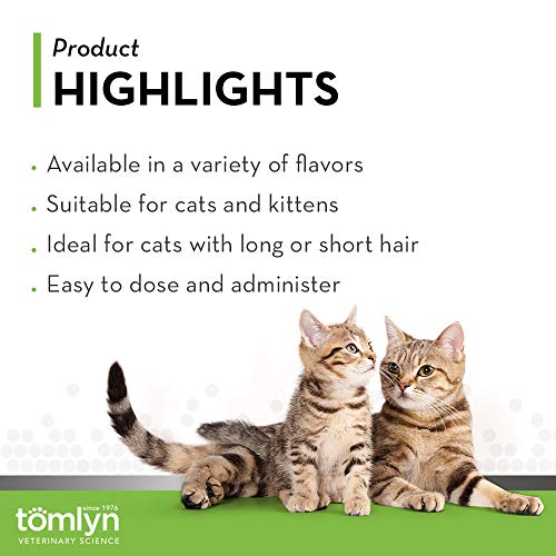 Tomlyn Laxatone Tuna-Flavored Hairball Remedy Gel for Cats and Kittens, 4.25oz