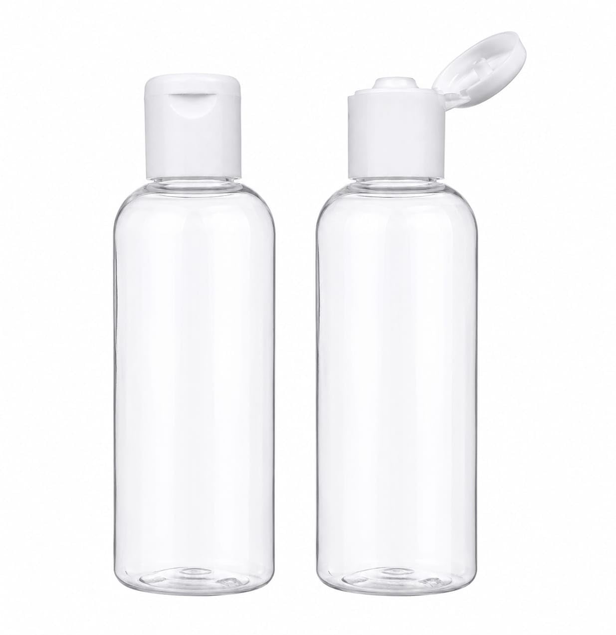 Empty Bottle with Flip Cap | White Colour cap, plastic bottle | Reusable Storage Bottle for Shampoos, Lotions, Creams, Kitchen, Travel & Daily Use | Leak Proof Flip Lid Bottle (pack of-2)-image-16