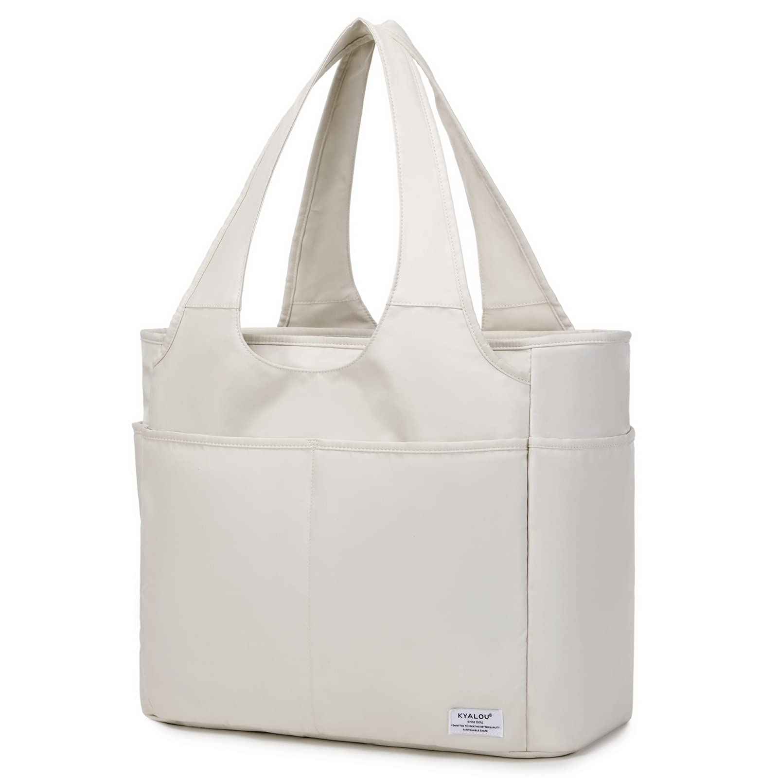 KYALOU Utility Large Tote Bag, Women Casual Shoulder Bags for Work Gym Beach Travel Shopping Grocery College