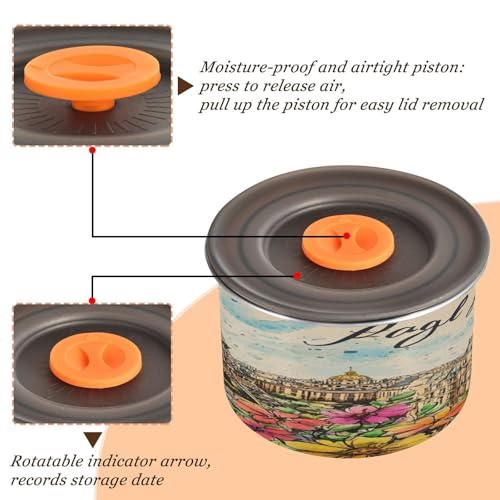 Contenedor hermético para café acero inoxidable 17oz miniatura 4