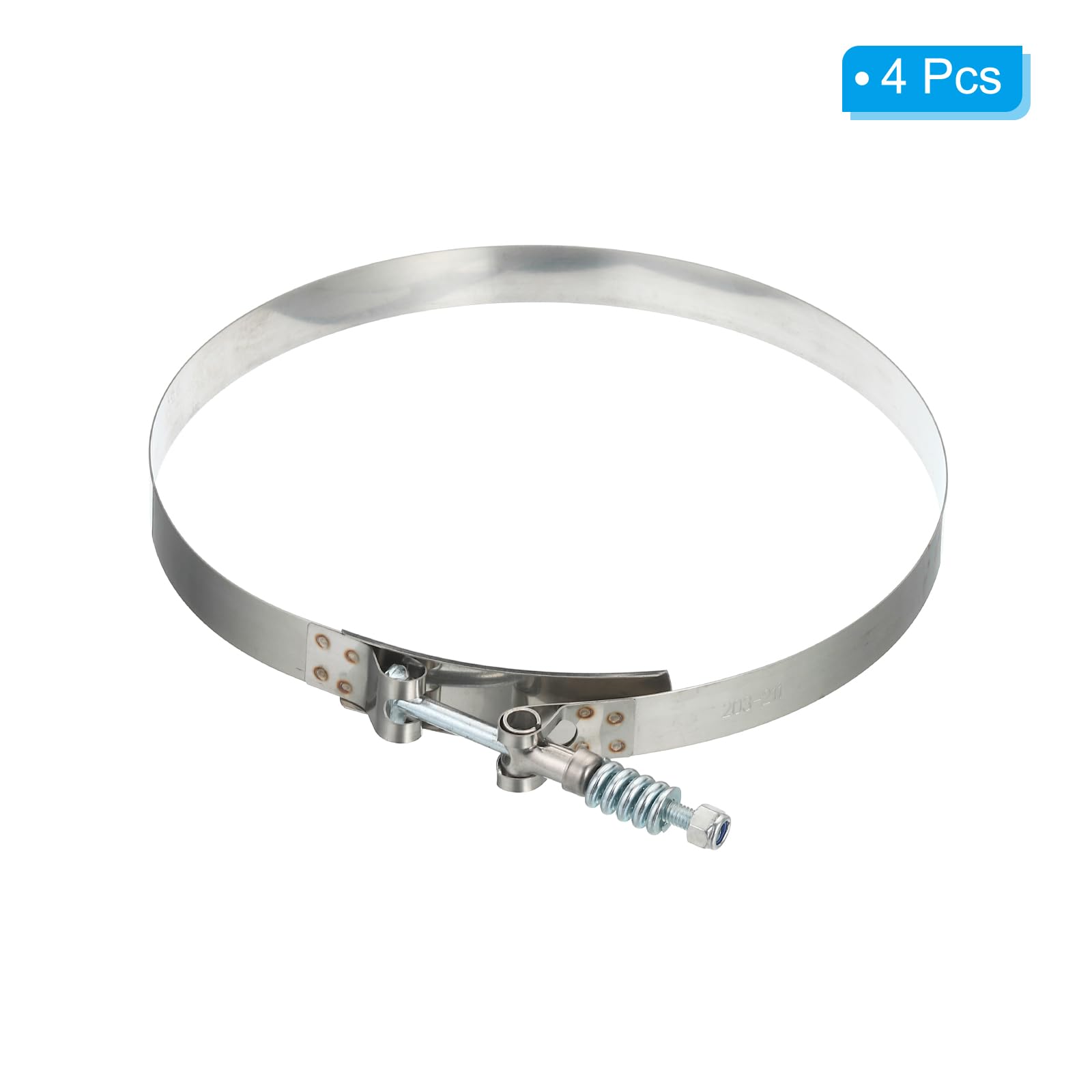 PATIKIL Lot de 4 Colliers de Serrage à Boulon en T Avec Ressort