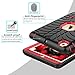 iPad Mini Case, iPad Mini 2 Case, iPad Mini 3 Case, iPad Mini Retina Case, Elegant Choise Heavy Duty Three Layer Armor Defender Protective Case with Kickstand Compatible for iPad Mini 1/2 / 3(Red)