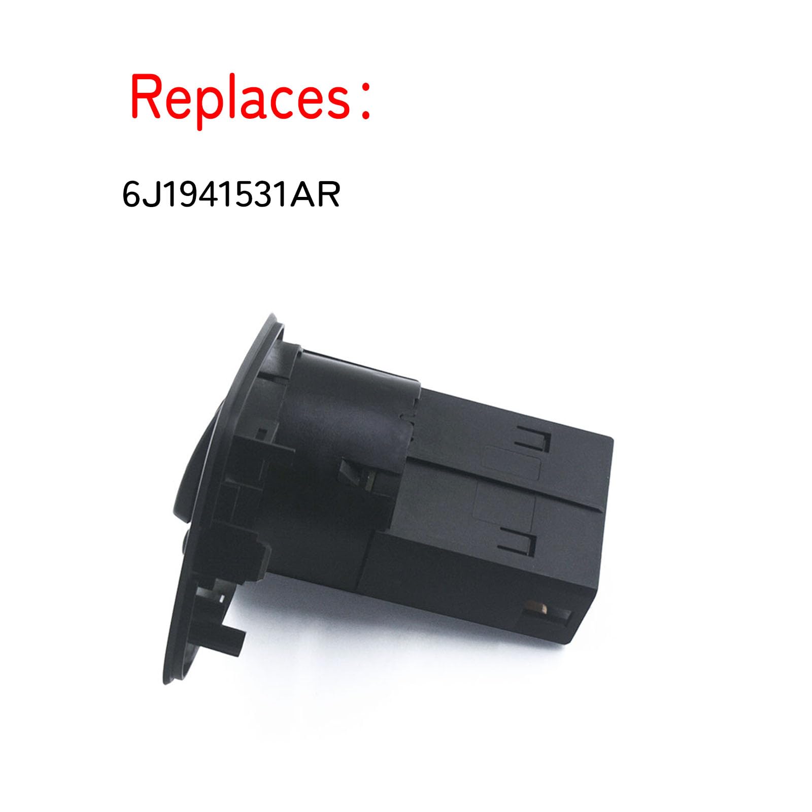 Interruttore a controllo multiplo elettrico per faro SEAT IBIZA IV 2009-2015 6J1941531AR nero luce rossa