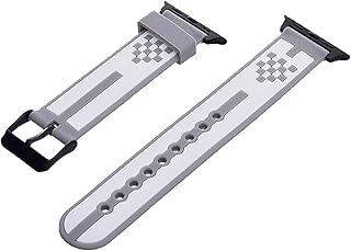 سوار ساعة سيليكون قابل للتعديل والتوسيع بتصميم عصري شبابي للجنسين ومتوافق مع الساعات الذكية مقاس 38/40/41 ملم، متعدد الألوان