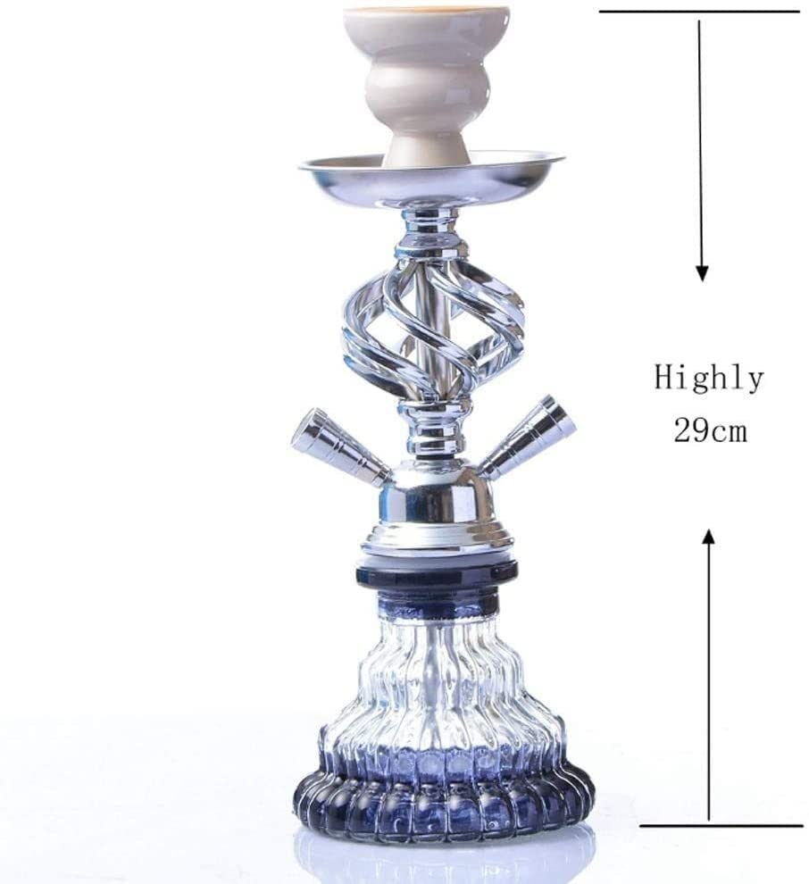 LSZ Shisha-Set 2. 9 cm Hukahn Set mit 2 Schlauch, moderner Shisha-Huka for Bar-Party im Freien Shisha-Set – Bild 6