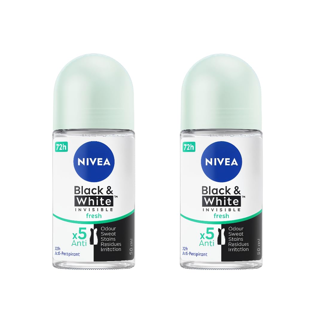 Amazon.com : NIVEA Black & White Invisible Fresh Anti-Perspirant
