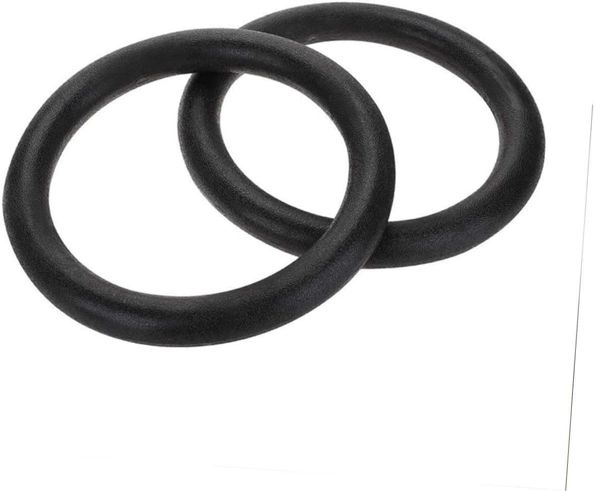 Plastic Gymnastic Rings 2pcs Workout Rings for Gym Strength Bodyweight Training Quick Adjustment