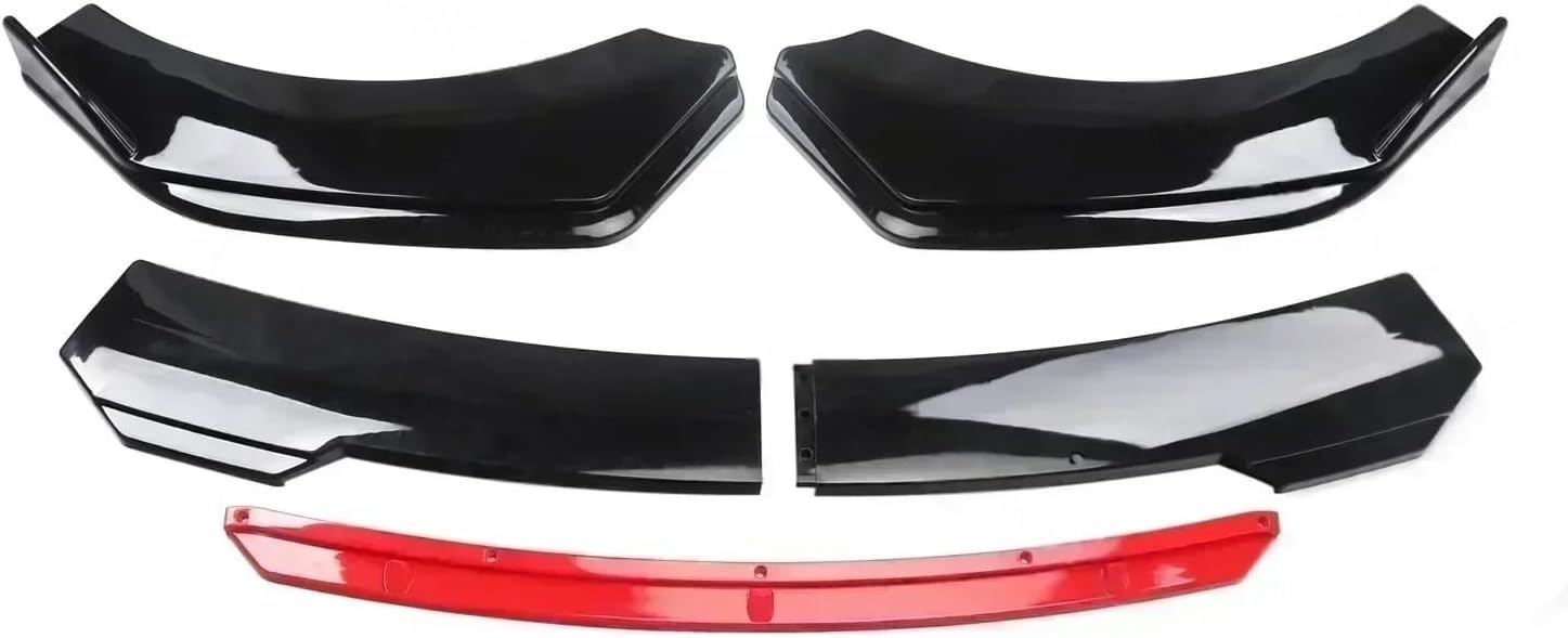 Compatible for Dodge Durango SXT RT SRT Auto Car Front Bumper Lip Spoiler Lower Splitter Diffuser Trim Scratch Protector Body Kit(Black Red)