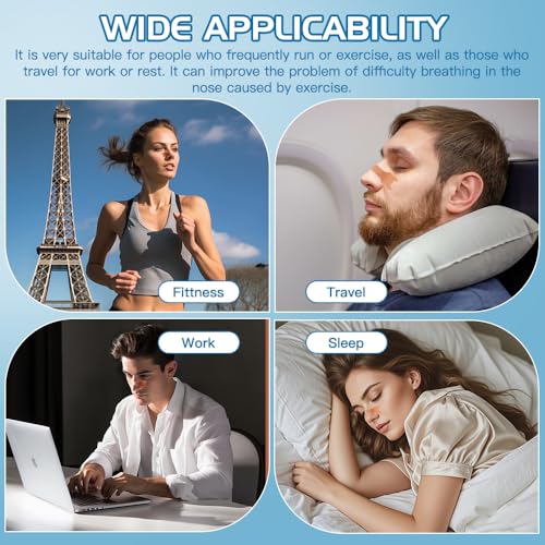 Aysoi Anti Snoring Nasal Strips - Drug-Free Breathing Aid with Dual Elastic Bands, Breathable Non-Woven Fabric for All-Night Comfort