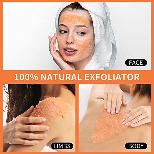 Vitamin C Facial Scrub & Facial Exfoliator, Deep Cleansing Exfoliating Face Scrub, Brightening Facial Scrub, Facial Scrub Exfoliator For Blackhead Improve Dark Spots Acne For All Skin Types - 3.25 Oz #TOP4