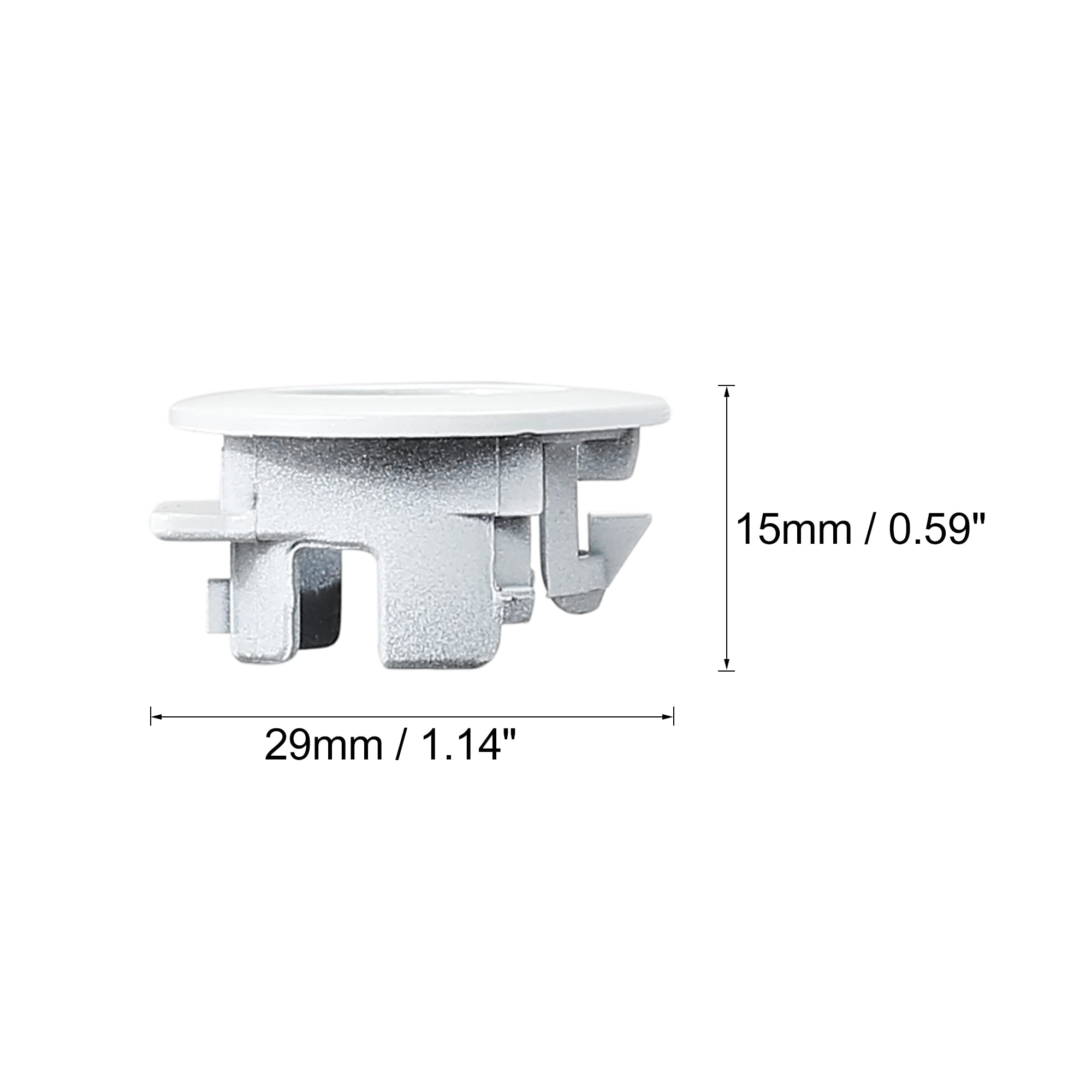 X AUTOHAUX 89348-28100 Car Bumper PDC Parking Assist Sensor Retainer Holder Bracket for Toyota White