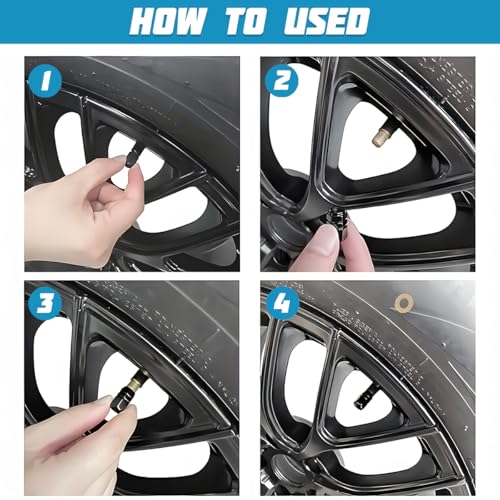 Image of Osilly Car Tire Stem Valve Caps, 4 PCS Aluminum Alloy Valve Stem Covers, Leak-Proof Tire Cap Cover Accessories, Hexgon Style Wheel Air Valve Caps for SUV Car Bike (Pink)