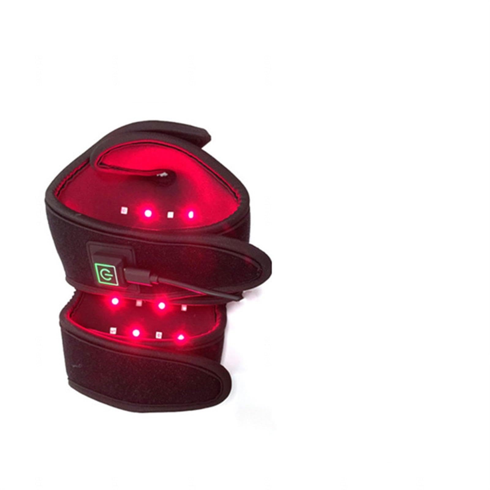VIDECOR Beheiztes Kniepolster, Kniebandage-Wärmetherapie, USB-Kniestützbandage, Seitliche Stabilisatoren Zur Linderung von Gelenkschmerzen, mit Netzstecker und USB-Kabel