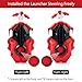 Bey Battling String Launcher, Infinite Achilles Top Burst Launcher Set, DB Left and Right Spin Launcher Compatible with All Bey Burst Series - Red