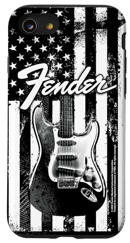 Fender Retro 4th Of July Americana Guitar Stars & Stripes �X�}�z�P�[�X iPhone SE (2020) / 7 / 8 �p